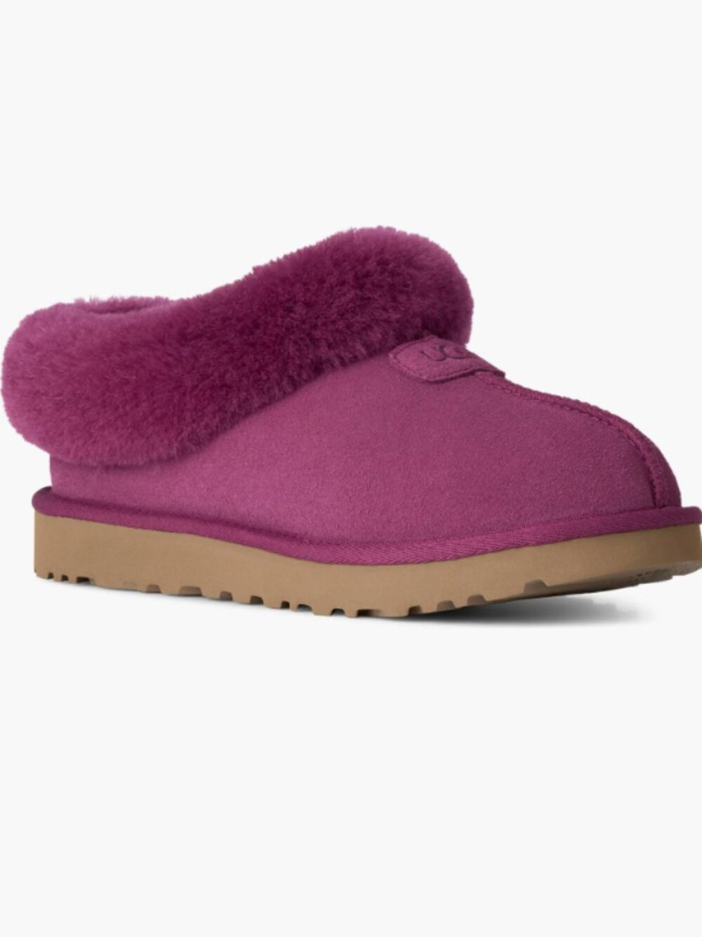 NIB UGG UGGS AUSTRALIA Tazzette Genuine Shearling Collar Slipper winterberry 9